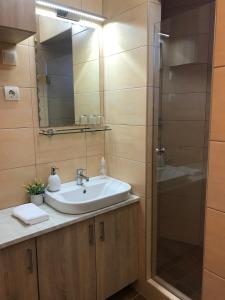 Kúpeľňa v ubytovaní Prána Apartman