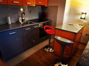 Dapur atau dapur kecil di Apartment CITY