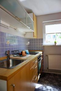 Köök või kööginurk majutusasutuses Ferienwohnung Wattfischer