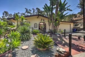 a house with a lot of plants in front of it at Colorful El Cajon Gem Deck, Garden and Valley Views in El Cajon