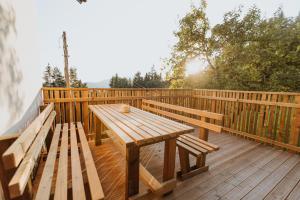 Balkón nebo terasa v ubytování Cottage Planska koča
