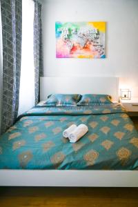 Posteľ alebo postele v izbe v ubytovaní Backpacker Apartment Bahnhof + 12 fotografií