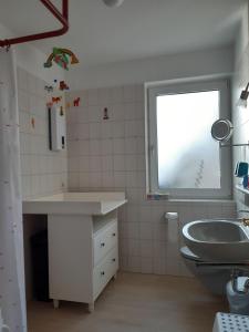 Koupelna v ubytování Bauernhof Sauer - Friesenglück
