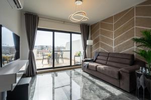 Tulip Court Penthouse Brand New-2 Min From The Sea-Central Bugibba 휴식 공간