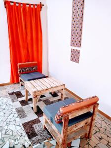 Posezení v ubytování Akwa Guesthouse Cotonou