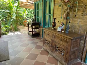 Balkón nebo terasa v ubytování La Percha Hostal