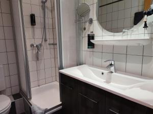Koupelna v ubytování Ferienwohnung Stryckglück & MeineCardPLUS