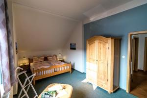 Ένα ή περισσότερα κρεβάτια σε δωμάτιο στο Mohnblume Nr2