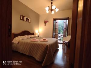 Katil atau katil-katil dalam bilik di Casa Rural Juankonogoia