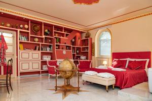 A bed or beds in a room at Casal Ponziani per Civita e Dintorni