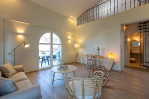 A seating area at Two Olive Trees - Deluxe Apartments