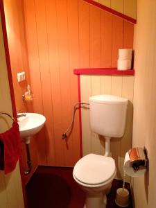 ห้องน้ำของ Fischerhaus am Binnensee
