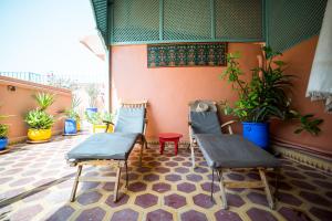 Area soggiorno di Riad Inaka