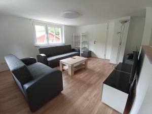 Posezení v ubytování Ferienwohnung zum Hirschgrund