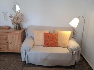 Posezení v ubytování Casa Olivera- apartament al Passeig Font Vella
