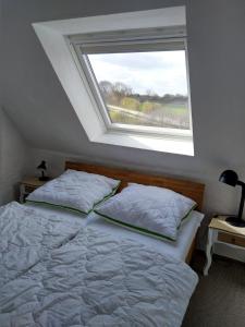 KronsgaardにあるAusguck - 93812のベッドルーム1室(窓付)