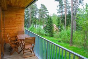 Balkón alebo terasa v ubytovaní Lipnoport Lakeside Apartment