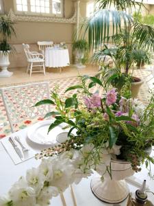 Jardín al aire libre en Hosteria de Arnuero