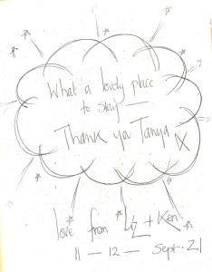 a drawing of a cloud with the words what a lovely place to stay at Luxurious, Fabulous, Fun, Contemporary Suite in Retreat Centre in Salisbury