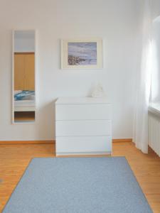 Postel nebo postele na pokoji v ubytování Ferienwohnung Kerstin Rahlf