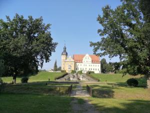 Zahrada ubytování Pension Schlossblick Thallwitz
