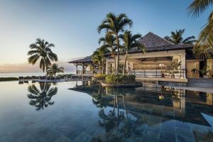 The swimming pool at or close to LUX* Le Morne Resort