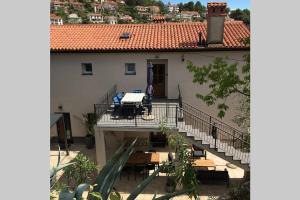 Balkón nebo terasa v ubytování Apartman Noemi