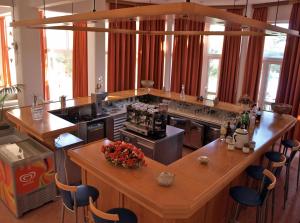 
A kitchen or kitchenette at Eristos Beach Hotel
