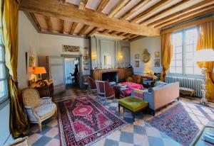 Posezení v ubytování Manoir du Plessis -Vallée de la Loire-Tours