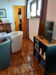 Telewizja i/lub zestaw kina domowego w obiekcie Appartment am Egghof