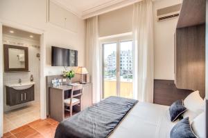 TV a/nebo společenská místnost v ubytování Hotel Mirti