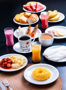 Frühstücksoptionen für Gäste der Unterkunft Hotel Portal dos Ventos