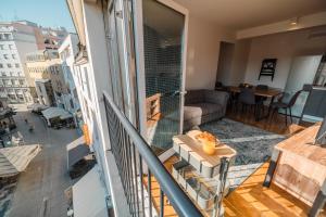 Χώρος καθιστικού στο Lux Apartments