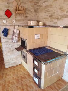 Kuchyň nebo kuchyňský kout v ubytování Chalupa u Ema