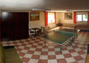 Stolní tenis v ubytování Haus Rosenauer Zimmer & Ferienwohnungen nebo okolí