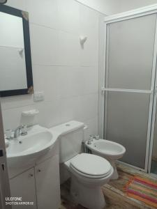 Koupelna v ubytování Casa Roma