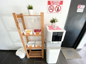 Kuchyň nebo kuchyňský kout v ubytování 1108 Hotel Sungkai