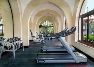 Fitness centrum a/nebo fitness zařízení v ubytování JAZ Belvedere