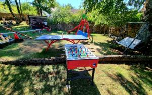 Zahrada ubytování Holiday home with swimming pool, wellness, horses and donkeys