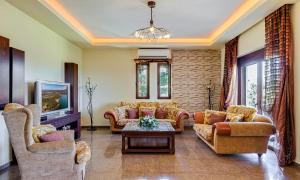 Posezení v ubytování Cretan Sunny Villa