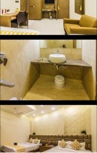 Kuchyň nebo kuchyňský kout v ubytování Hotel Guestinn Residency