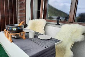 Splošen pogled na gorovje oz. razgled na gore, ki ga ponuja apartma
