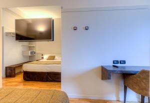 Voodi või voodid majutusasutuse Hotel Belvedere Thiene toas
