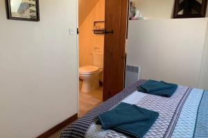 Postel nebo postele na pokoji v ubytování Le Bas Chesnay Gîte Domfront en Poiraie
