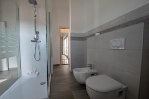 Koupelna v ubytování Apartments Lantina