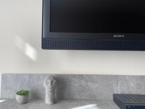 TV a/nebo společenská místnost v ubytování Lokal apartment