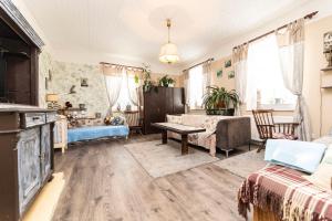 Posezení v ubytování Venkovské apartmány Tiché pastviny