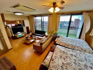 TV a/nebo společenská místnost v ubytování Hotel EL Utsunomiya 7 free parking