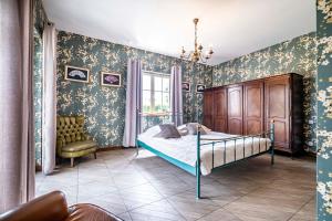 מיטה או מיטות בחדר ב-Sophie Country House