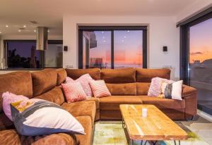 Posedenie v ubytovaní Luxury Villa Celeste spa retreat